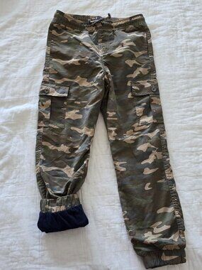 Size 9-10 Mountain Warehouse Kids Lined Camo Cargo Pants